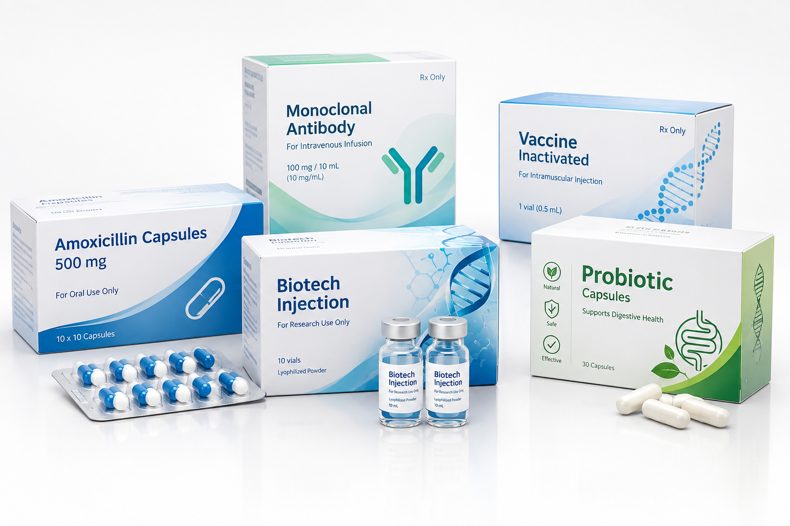 Finished cartons – pharmaceutical and biotech packaging examples